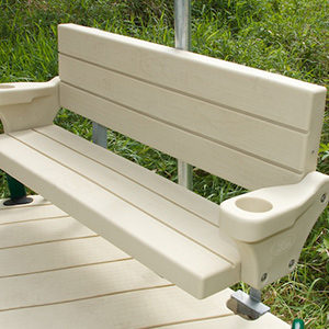 EZ Dock Montana Polyethylene Bench Kit (with armrests)