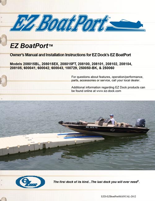 EZ BoatPort Owners manual
