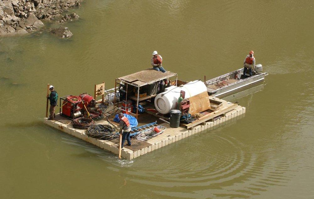 EZ Dock Montana - Equipment & Material Barge