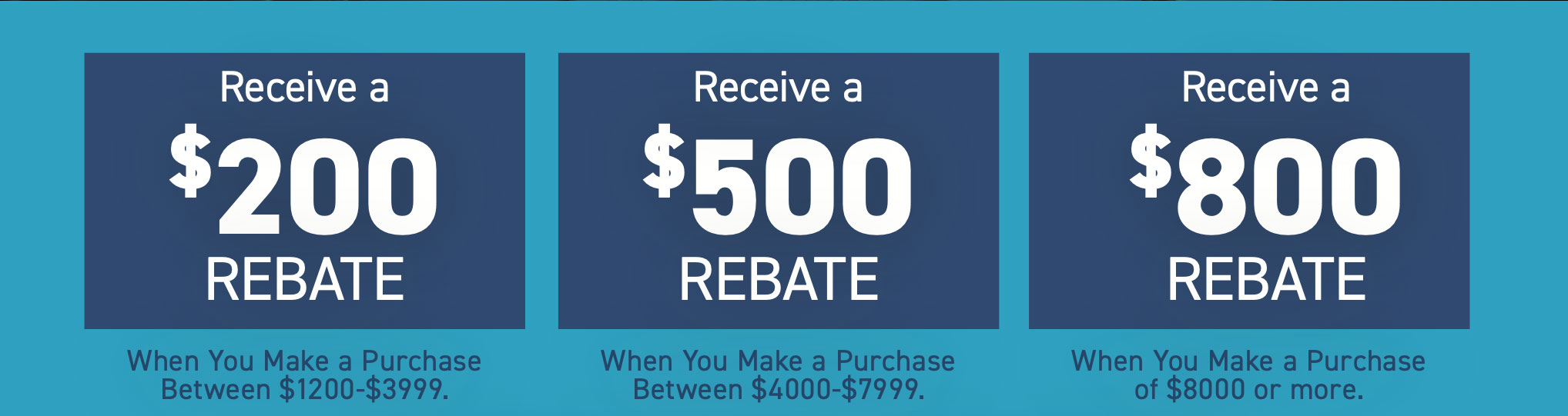 Act NOW to get your Dreaming of Summer Rebate Offer
